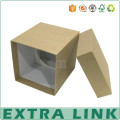 foldable square top and base craft paper storage packaging box